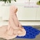 Embossed Dome Style Prayer Mat Beige Anti-Slip Velvet Top Islamic Prayer Mat New Design Sajadah Padded Prayer Rug for Men Women Eid Gift Ramadan 70x110 cm