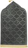 Embossed Dome Style Prayer Mat Grey Anti-Slip Velvet Top Islamic Prayer Mat New Design Sajadah Padded Prayer Rug for Men Women Eid Gift Ramadan 70x110 cm