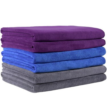 Fabienne 6-Piece Microfiber Cleaning Towel Set 50x90cm Gym towel/Hand Towel/Face Towel/Car Cleaning Towel Multicolor