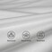 Tencel Waterproof Mattress Protector King Size 180x200cm Tencel+TPU High Absorption Pad Cover for Bed Deep Pocket Style 100% Waterproof Tencel Mattress Protector for King Size Bed White