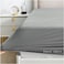Tencel Waterproof Mattress Protector with 2 Pillowcases Double/Queen Size 150x200cm Tencel+TPU High Absorption Pad Cover for Bed 100% Waterproof Tencel Jersey Mattress Protector Grey