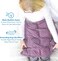 Weighted Lap Pad for Kids 3Lbs Dotted Minky Weighted Lap Blanket for Kids with Sensory Processing Issues Like Autism or ADHD 56x48cm Lilac/Grey