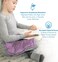 Weighted Lap Pad for Kids 3Lbs Dotted Minky Weighted Lap Blanket for Kids with Sensory Processing Issues Like Autism or ADHD 56x48cm Lilac/Grey