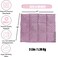 Weighted Lap Pad for Kids 3Lbs Dotted Minky Weighted Lap Blanket for Kids with Sensory Processing Issues Like Autism or ADHD 56x48cm Lilac/Grey