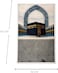 Memory Foam Prayer Mat 70x110cm Thick Padded Muslim Prayer Rug with Knee Support Gift for Elderly People Cushioned Anti-Slip Lightweight Janamaz Kaaba Print Salah Mat Grey/Beige