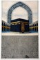 Memory Foam Prayer Mat 70x110cm Thick Padded Muslim Prayer Rug with Knee Support Gift for Elderly People Cushioned Anti-Slip Lightweight Janamaz Kaaba Print Salah Mat Grey/Beige