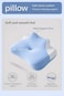 Multi-Function Memory Foam Pillow 40&times;60&times;23cm Lying Sleep Neck Support for Stomach Sleepers, Prone Support for Mobile Use &amp; Reading, Head Elevation Pillow with Cooling Washable Cover Navy Blue