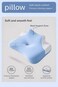 Multi-Function Memory Foam Pillow 40&times;60&times;23cm Lying Sleep Neck Support for Stomach Sleepers, Prone Support for Mobile Use &amp; Reading, Head Elevation Pillow with Cooling Washable Cover Sky Blue