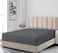 Turkish Jersey Cotton Fitted Sheet King Size 180&times;200 cm Bed Sheet Cotton Deep Pocket 30 cm, Elasticated Edges Dark Grey