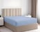Turkish Jersey Cotton Fitted Sheet King Size 180&times;200 cm Bed Sheet Cotton Deep Pocket 30 cm, Elasticated Edges Sky Blue
