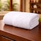 Luxury Cotton Bath Towel White 70x140cm 600 GSM Large Premium Quality Cotton Towel Highly Absorbent and Durable Hotel Spa Bathroom Towel
