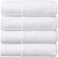 4-Pc Luxury Cotton Bath Towels White 70x140cm 600 GSM Large Premium Quality Cotton Towel Highly Absorbent and Durable Hotel Spa Luxury Bathroom Towel