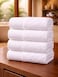 4-Pc Luxury Cotton Bath Towels White 70x140cm 600 GSM Large Premium Quality Cotton Towel Highly Absorbent and Durable Hotel Spa Luxury Bathroom Towel