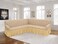 Stretch Fit L Shape Sofa Cover 6 Seater Slip Cover Jacquard Fabric Corner Sofa Cover for Large Sofa Free Size Fits on Different Models of Sofa 4 to 6 Meter Length with any Side Corner Beige