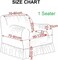 Jacquard Fabric Stretchable One Seater Sofa Cover Beige