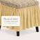 Jacquard Fabric Stretchable Three Seater Sofa Cover Beige