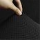 Stretch Fit 7 Seater Sofa Cover Set Black 3211 Combination Soft Brushed Fabric Couch Cover Full Coverage Furniture Protector Slipcover Seven Seater Fits on Standard and Recliner Sofa