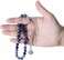 Prayer Beads 33 Natural Stone Blue Aventurine Tasbih 8mm with Gift Box and Metallic Tassel Ideal for Gift Ramadan Hajj Umrah Eid Blue/Silver
