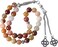 Prayer Beads 33 Natural Stone Jinsi Jade Stone Tasbih 8mm with Gift Box and Metallic Tassel Ideal for Gift Ramadan Hajj Umrah Eid Pale Yellow