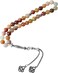 Prayer Beads 33 Natural Stone Jinsi Jade Stone Tasbih 8mm with Gift Box and Metallic Tassel Ideal for Gift Ramadan Hajj Umrah Eid Pale Yellow