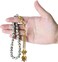Prayer Beads 33 Natural Stone Dalmatian Jasper Tasbih 8mm with Gift Box and Metallic Tassel Ideal for Gift Ramadan Hajj Umrah Eid White/Black