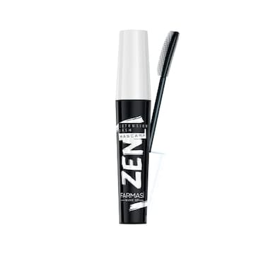 Farmasi Zen Extension Lash Mascara, Intense Length, No Flaking, No Smudging, No Clumping, Volumizes &amp; Separates Lashes, Fuller Longer And Thicker Lashes, Blackest Black, 0.27 Fl. Oz / 8ml