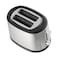 Beko Electric Toaster - 850W, 2 wide slots, 7 browning adjustment, Detachable crumb tray, Stainless steel body, Multiple modes: Defrost, Reheat, Cancel - TAM 6201 i