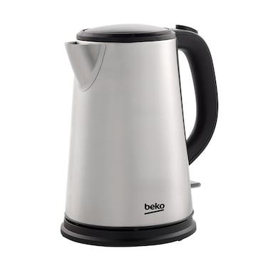 Beko Electric Kettle 2200W motor, 1.7L capacity, Wide opening lid, 360&deg; rotation, Stainless steel body, Water gauge, Auto shut-off, Cordless Usage - WKM 6226 i