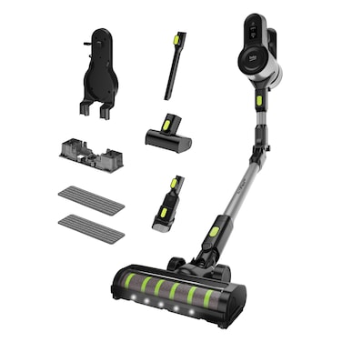 BEKO Cordless Vacuum Cleaner 350W BLDC Motor, 100W Suction, 0.6L Capacity, Run Time 45mins, Lithium ion battery, LCD Screen, LED Lights - VRT 84225Vi