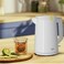 Beko Electric Kettle 1.7L, 2200W, LED warning, Heat storage, Dry-boil Protection, 360-degree rotating base, Water level indicator, Auto Shut-off - WKM4215W