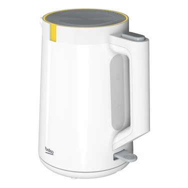 Beko Electric Kettle 1.7L, 2200W, LED warning, Heat storage, Dry-boil Protection, 360-degree rotating base, Water level indicator, Auto Shut-off - WKM4215W