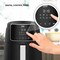 Beko Air Fryer 1500W, 4.7L Gross Capacity, 8 Air Frying Functions, 0-90 min time range, Digital control panel, Aluminum cooking baske - FRL2244B