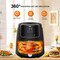 Beko Air Fryer 1500W, 4.7L Gross Capacity, 8 Air Frying Functions, 0-90 min time range, Digital control panel, Aluminum cooking baske - FRL2244B
