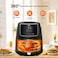 Beko Air Fryer 1500W, 4.7L Gross Capacity, 8 Air Frying Functions, 0-90 min time range, Digital control panel, Aluminum cooking baske - FRL2244B
