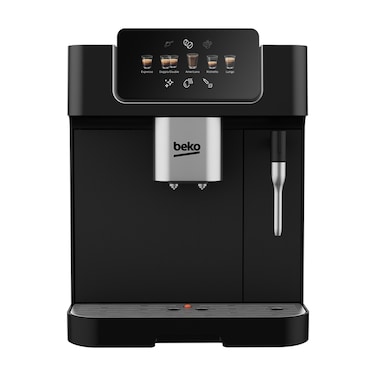 Beko CaffeExperto Bean to Cup Coffee Espresso Machine - 19 Bar, 5 Pre-Set options, Colour Touch Screen, 2L Capacity, 2 Coffee Nozzles &amp; Milk Frother, Integrated Cup Warmer - CEG7302B