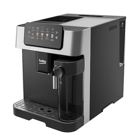 BEKO Automatic Bean to Cup Espresso coffee machine with 1350W, 19 Bar, LCD display, 2L removeable tank, 2 Adjustable Nozzles, Cup Heater - CEG7304X