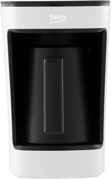 Beko Turkish Coffee Machine, 580W, CookSense2 Technology, One-Touch system, Audio and light warning, Anti Spil, 5 Cups - TKM2341W
