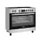 Whirlpool 90x60 Full Electric Cooker, Vitro Ceramic, WR90 EV830208 XME, 97L Oven Capacity, 1 Expandable Burner, 3 layer glass door removable