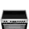 Whirlpool 90x60 Full Electric Cooker, Vitro Ceramic, WR90 EV830208 XME, 97L Oven Capacity, 1 Expandable Burner, 3 layer glass door removable