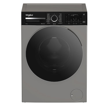 Whirlpool Freestanding Washer Dryer (10 kg / 7 kg ), RPM 1400, 15 Programs, Digital Display, Child Lock, Automatic Water Adjustment System, Unbalanced Load Control,  Brushless Motor, Gray  WWD107143D SBME