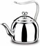 Korkmaz Droppa Tea Pot 2.7L, Stainless Steel Induction Compatible Tea Pot, Silver - KA054
