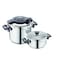 Korkmaz Alessa 4 Piece Pressure Cooker Set    Turkish pressure cooker Stainless Steel   KA178