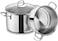 Korkmaz Perla Satinless Steel Steam Pot Set, Pot 20X12cm / 3.8L, Steam Pot: 20X10 cm / 2.5L, Silver - Ka1521