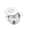 Korkmaz Astra2 Casserole 22X12 cm / 4.35 L, Sandwich Bottom Induction Cooking Pot, Tri-Ply Bottom Stainless Steel Pot Ka2024