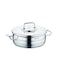 Korkmaz Astra2 Low Casserole 28x10 / 6 L   Induction Pot for Cooking   Turkish Stainless Steel Cookware - KA2036
