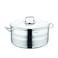 Korkmaz Astra2 Low Casserole 28x10 / 6 L   Induction Pot for Cooking   Turkish Stainless Steel Cookware - KA2040