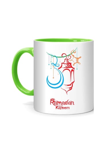 Styles Ramadan Kareem Desing Printed Mug White/Green