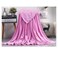 Light weight Extra Soft Single Size Solid Flannel Fleece Throw Blanket all season Fleece Blanket 150x200cm 100% Polyester-Pink