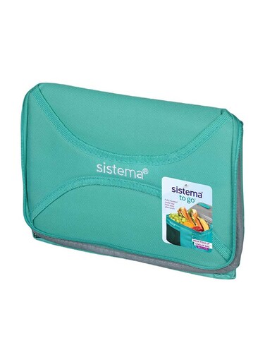 Sistema Mega Fold Up Cooler Bag Teal : Cooling Solution - Spacious - Insulated - Portable and Convenient - Versatile Blue