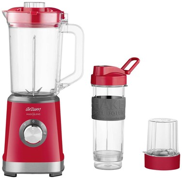 Arzum AR1159 ARZUM MAGICBLEND JUG BLENDER, 500 W motor power, stainless steel, 1200 ml jar, ice-crushing (Red)
